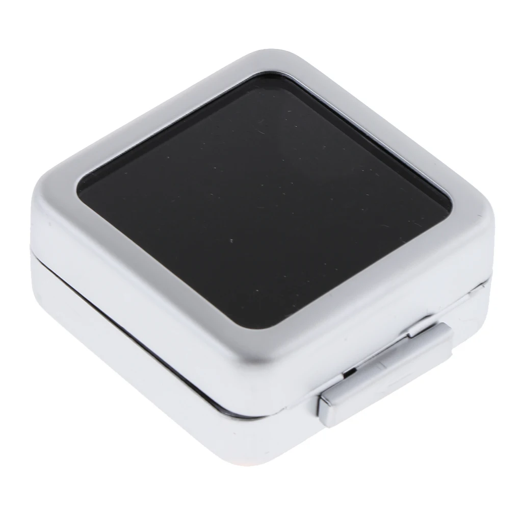 Top Galss Gemstone Diamond Metal Display Show Case Jar Box jewelry box small Jewelry Packaging 40 x 39 x 18mm