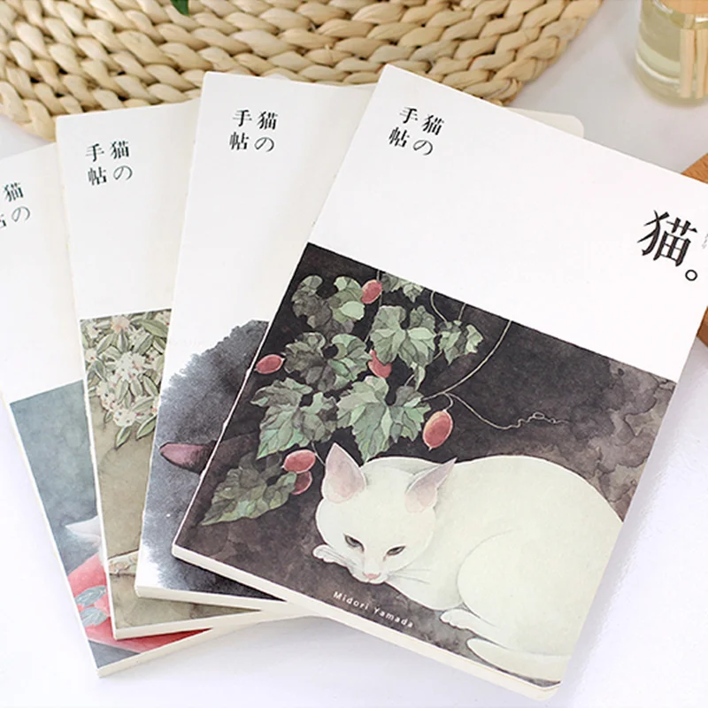 

Cute Cat notebook A5 size 120 sheets diary Japanese zakka book Stationery Office accessories School supplies