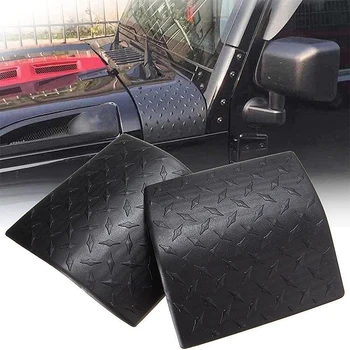 

2pcs Car Styling Hood A-pillar Wrap Cover Angle Protector For Jeep Wrangler Rubicon Unlimited Sahara JK 2007-2015 Accessories