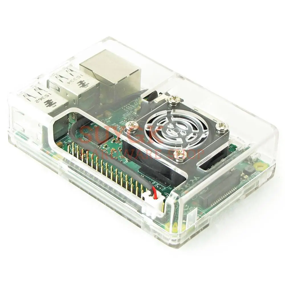 Raspberry PI 3 model B + plus прозрачный чехол оболочка корпус для 2 PI3 Model 3B|Аксессуары