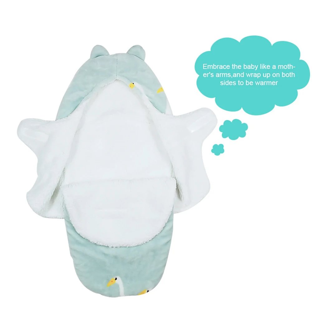 Спальный мешок для малышей фланель осень и зима утолщенной маленьких Обёрточная бумага вверх ногами пеленать Одеяло новорожденных