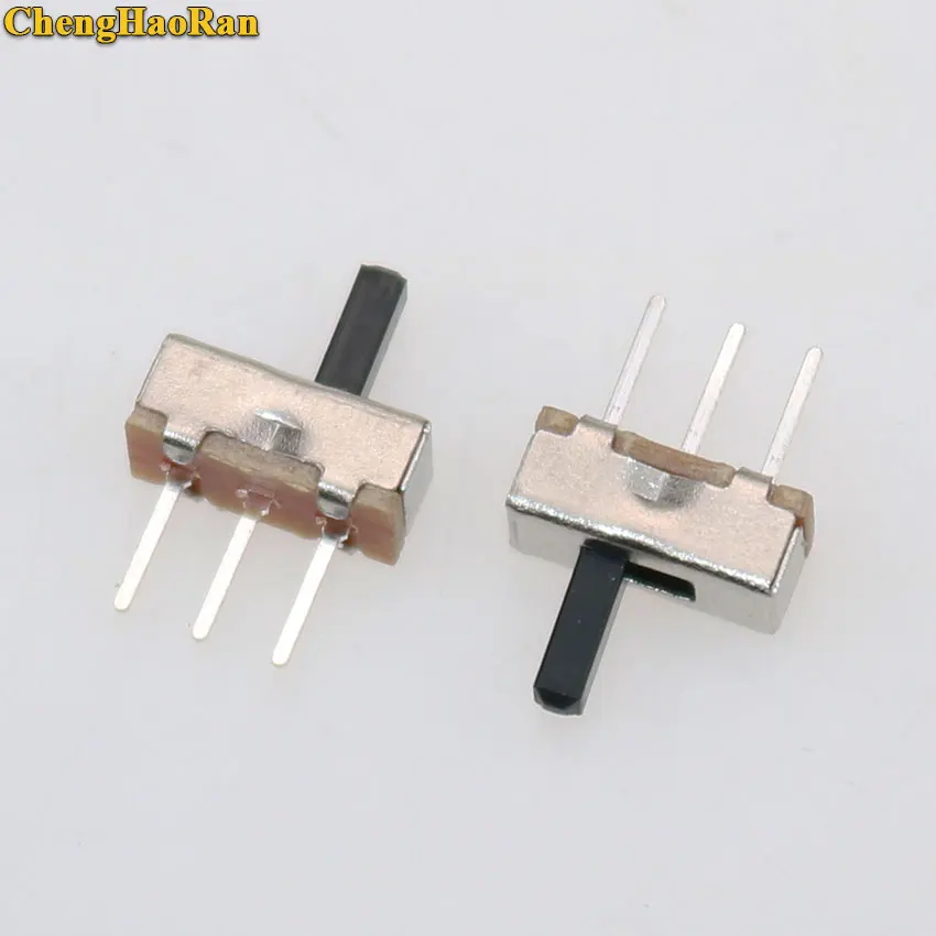 

ChengHaoRan 1pcs Slide Switch 2 Position SPDT 1P2T 3Pin PCB Panel Mini Vertical Toggle Switches For DIY