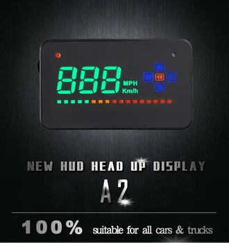 

Car HUD Compatible All Car Speed Projector GPS Digital Car Speedometer A2 Electronics Head Up Display Windshield Projector