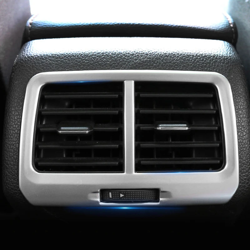 

Car accessories Interior Central Armrest Rear AC Air Outlet Cover Frame Trim ABS Matte 1pcs For VW Volkswagen Golf Mk7 2013-2018