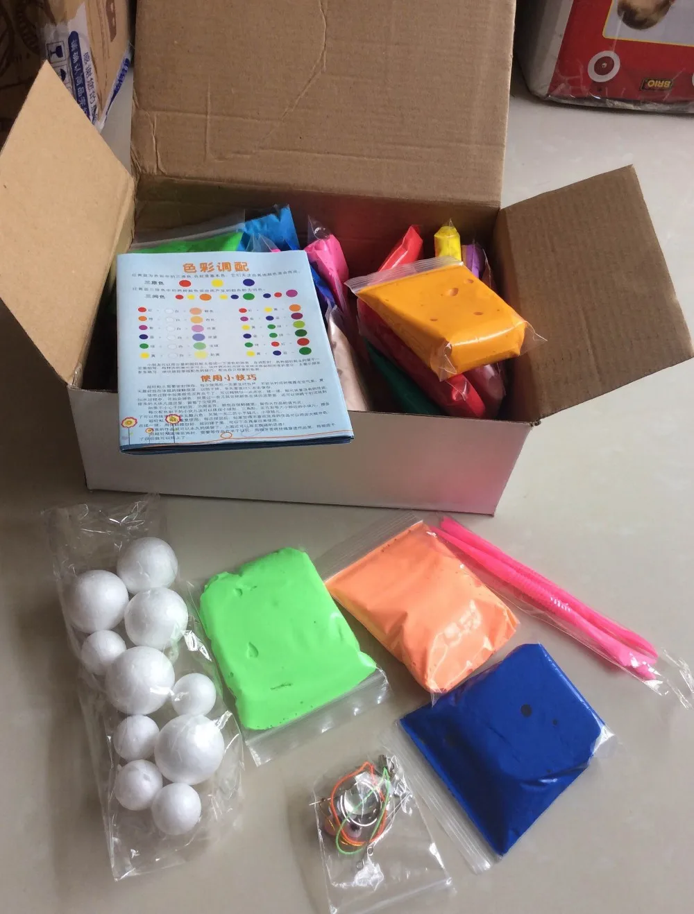 24 colors children DIY fimo modeling polymer clay soft eraser Plasticine for kids and child educational