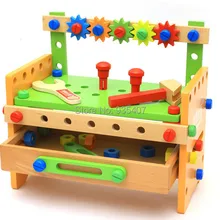 Новые Деревянные игрушки Разнообразие гайки tablechangeable worktablesimulation игрушки Конструкторы детские игрушки