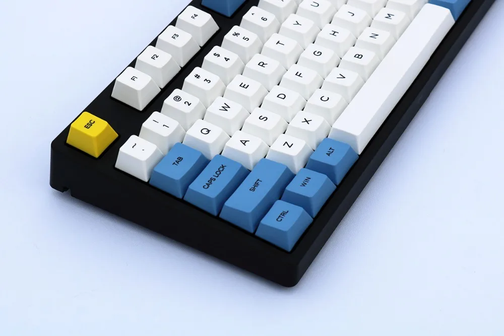 Голубое небо и белое облако keycap 108/155 клавиш PBT Вишневый профиль краситель-сублимированный MX Переключатель для механической клавиатуры keycap