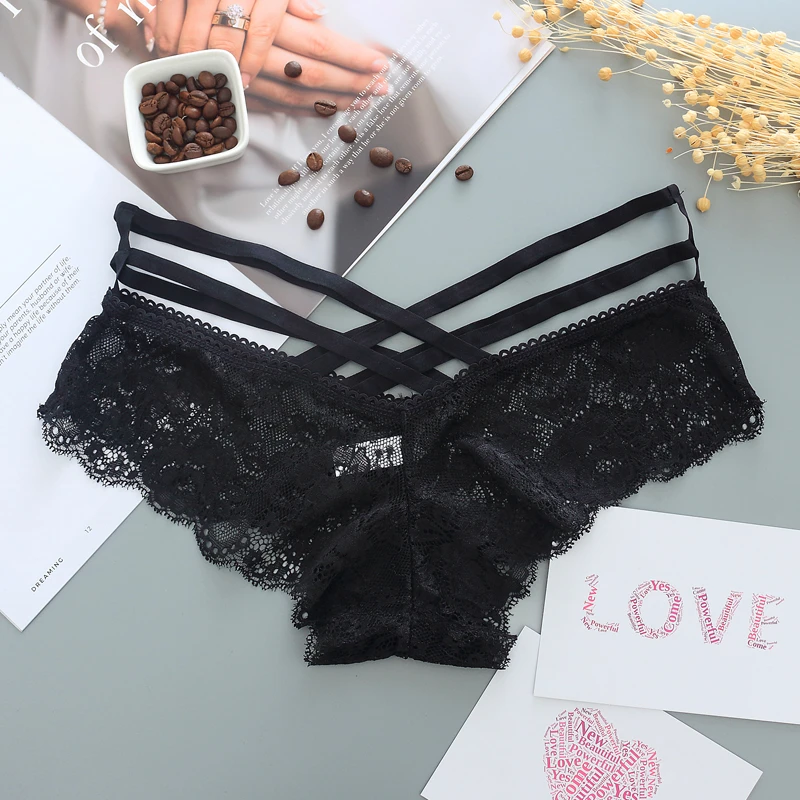 slip femme noir dentelle