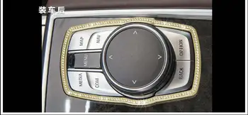 

Silver Gold Car Center Console Sticker for BMW 7 Seires 740 730 2016 2017 2018 Accessories