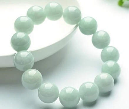 

1118 Green Chinese Bliss Grade A Natural Beads Jade/Jadeite Bracelet