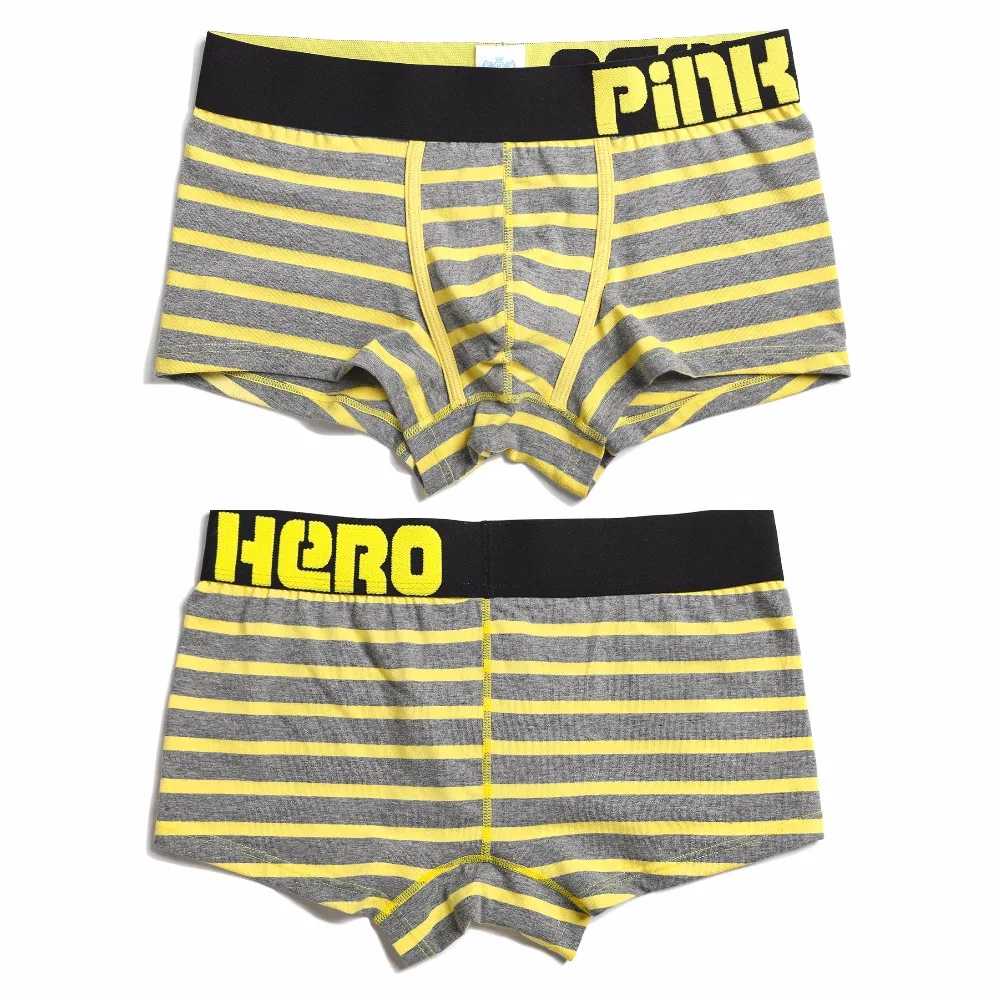 Новинка! Pink Heroes модное нижнее белье хлопковые мужские боксеры шорты