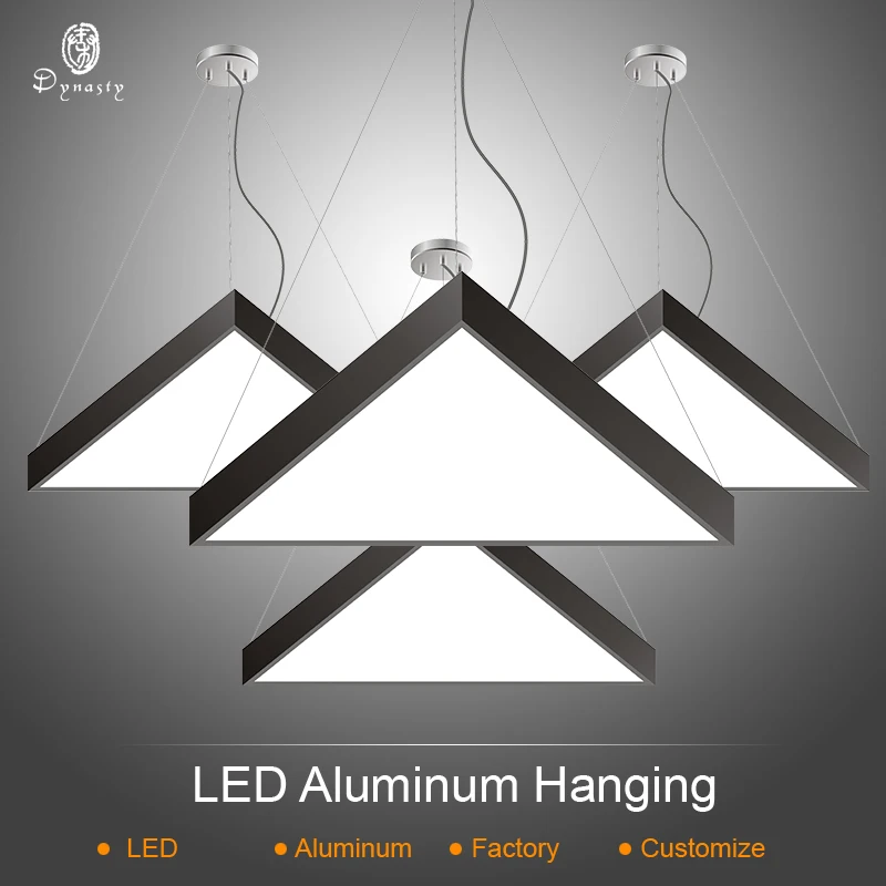 

Modern Triangle Ceiling Lights Aluminum LED DIY Combo Pattern Hanging Lights Free Style Decoration Office Studio Hanging Lamp