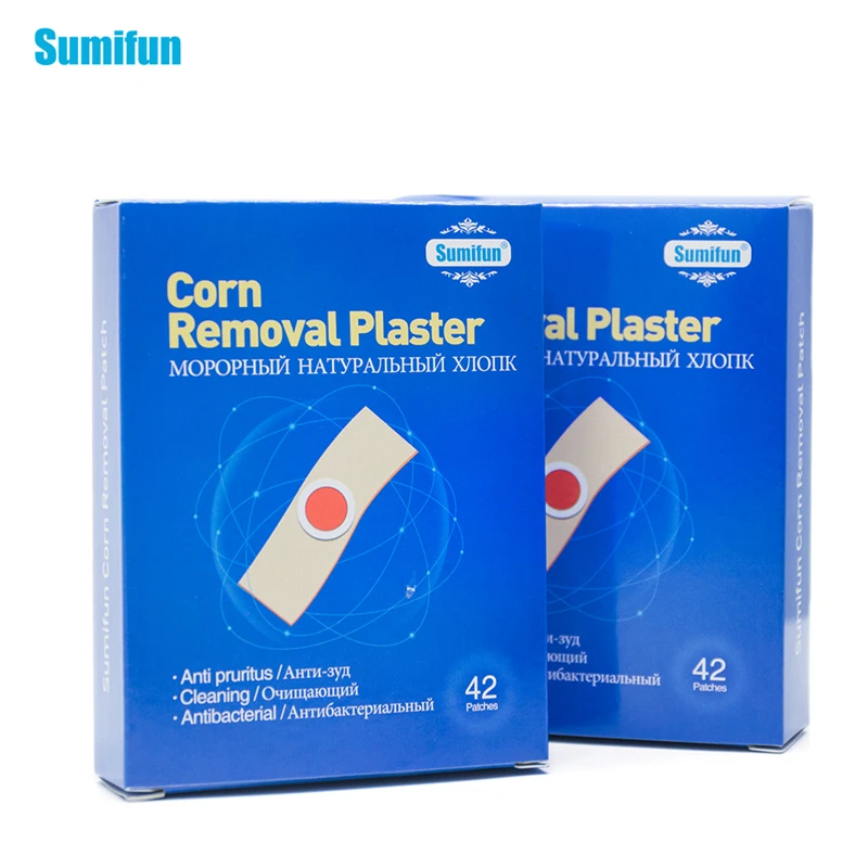 

42Pcs/Box Painless Feet Care Plaster Foot Medical Corn Remover Warts Thorn Plaster Patch Feet Callus Removal Tool Soften