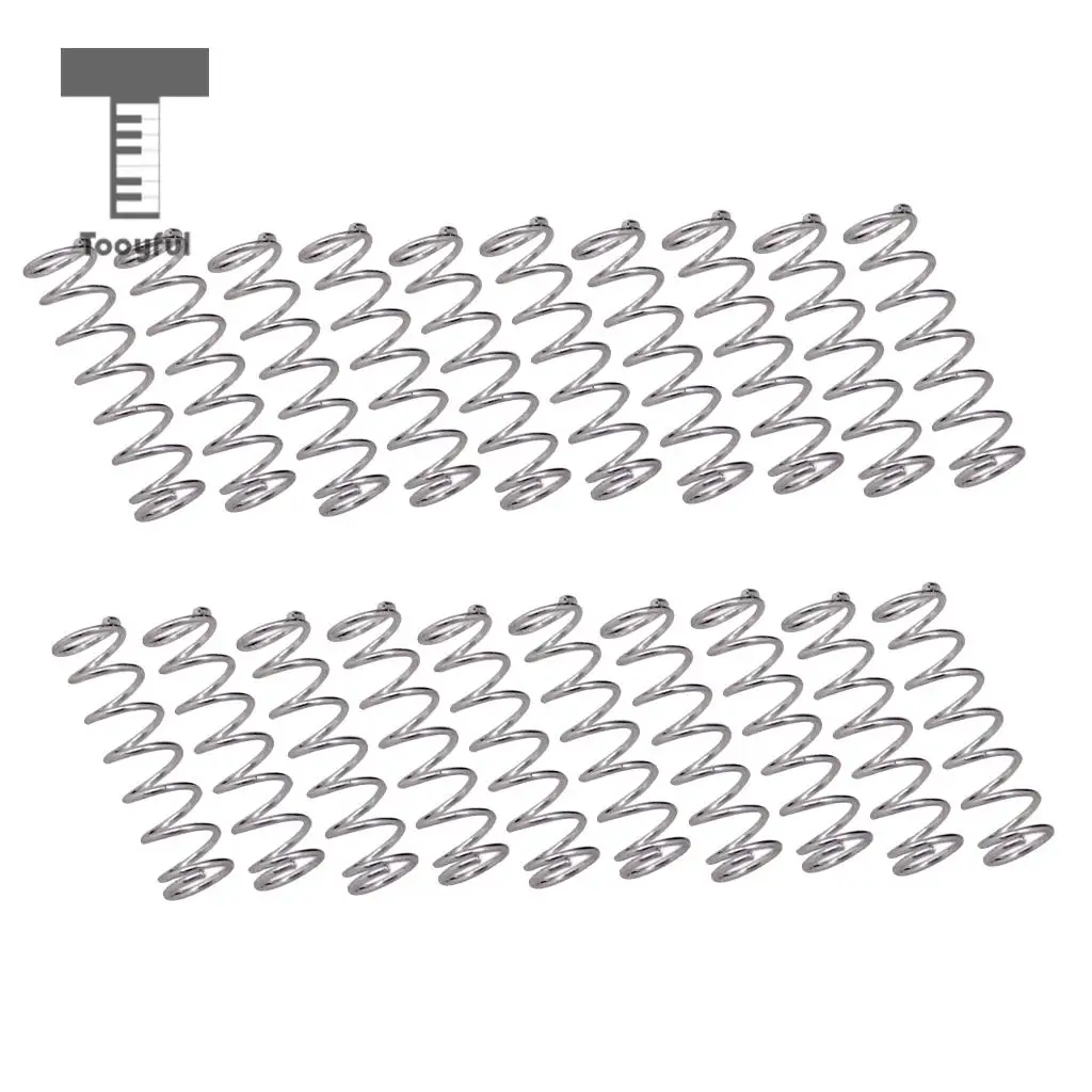 Tooyful 20pcs/set 16mm Short Straight Humbucker Pickup Mounting Springs for Guitar Bass Pickups