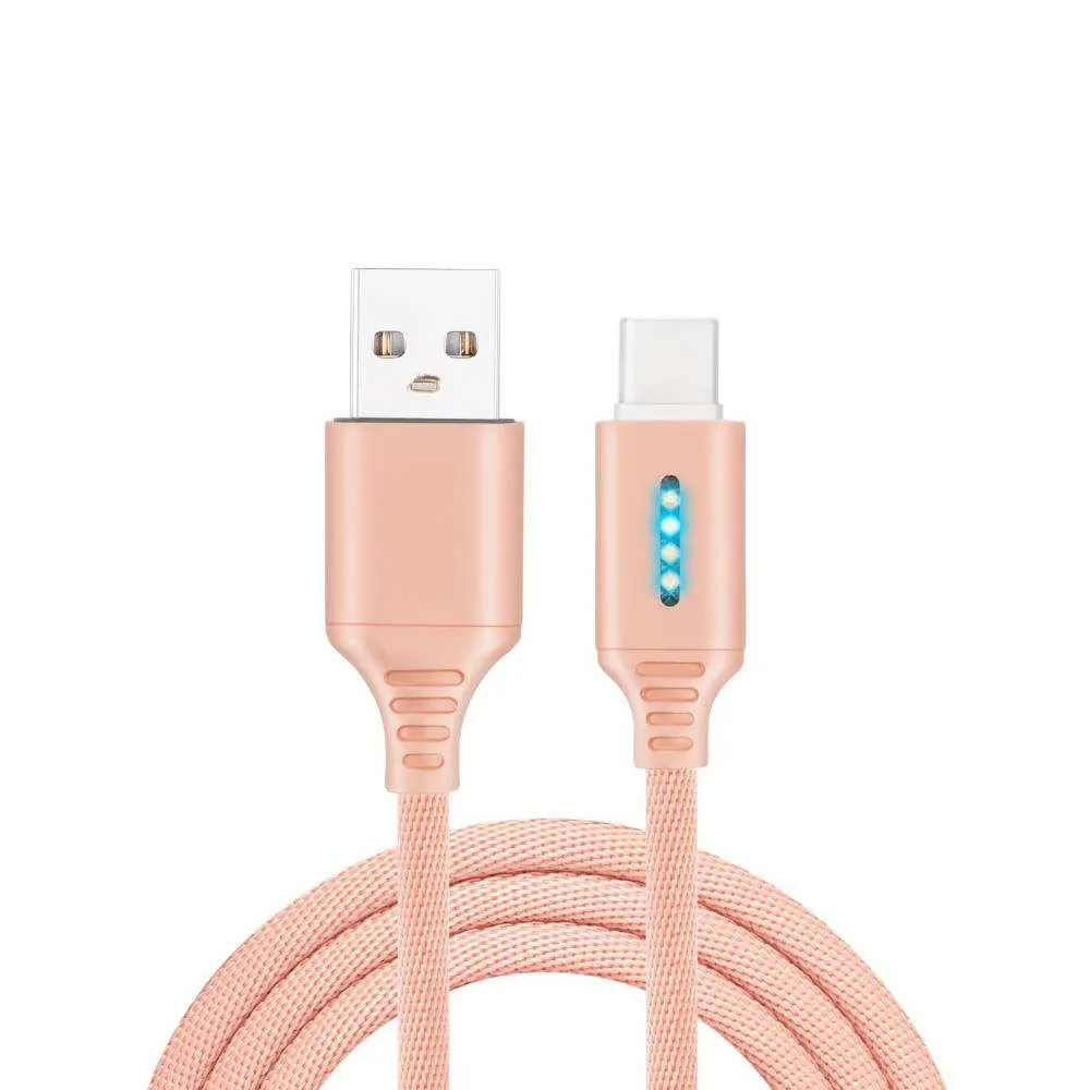 USB C кабель автоматическое отключение питания 1 м 2.4A Быстрая зарядка для samsung S9 S8 huawei P30 Pro type-C кабель синхронизации данных и зарядки для Xiaomi