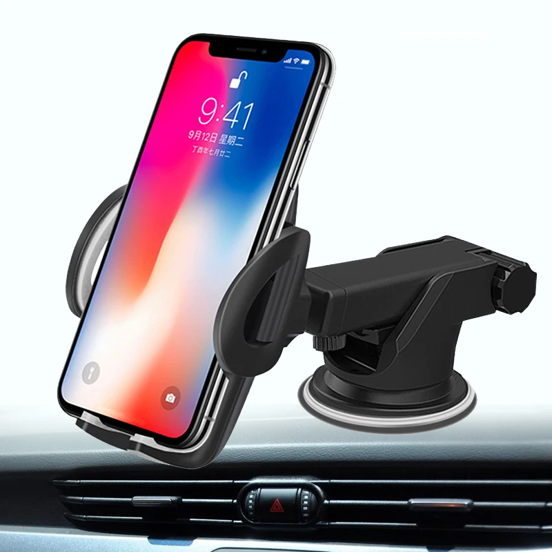 Car Phone Holder For iPhone XS MAX XR 360 Rotate Dashboard Windshield