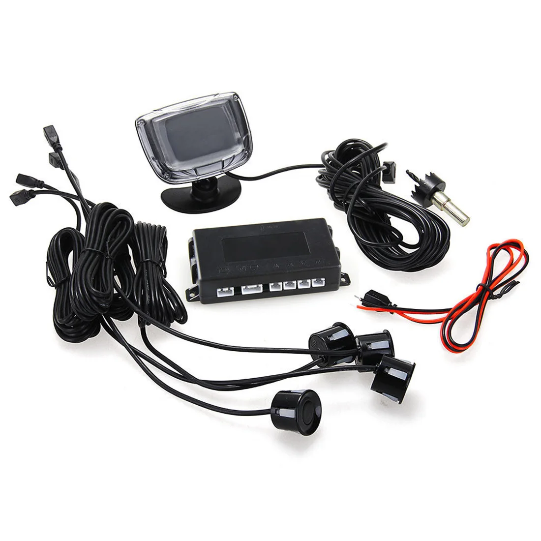 Marsnaska Car Parking Sensor Radar LCD Display Backup Reverse Camera