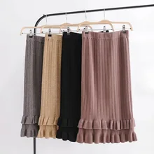 Мода для женщин Z0818T4 Европа и Америка осень новая чистая красная рыбий хвост кружево кроличья шерсть ядро крученая пряжа половина юбка 9021