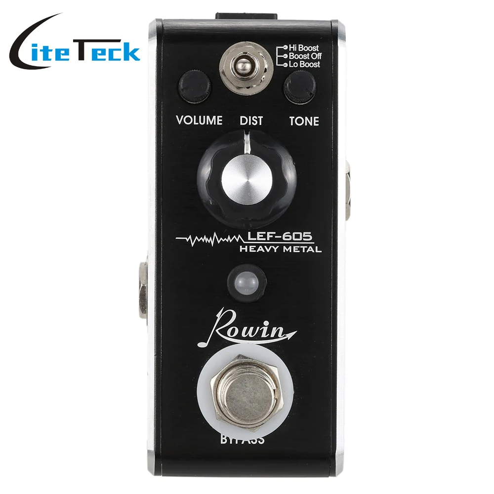 LFE 605 3 Way Heavy Metal Distortion Effect Mini Electric Guitar Effect Pedal Knob Switch Single