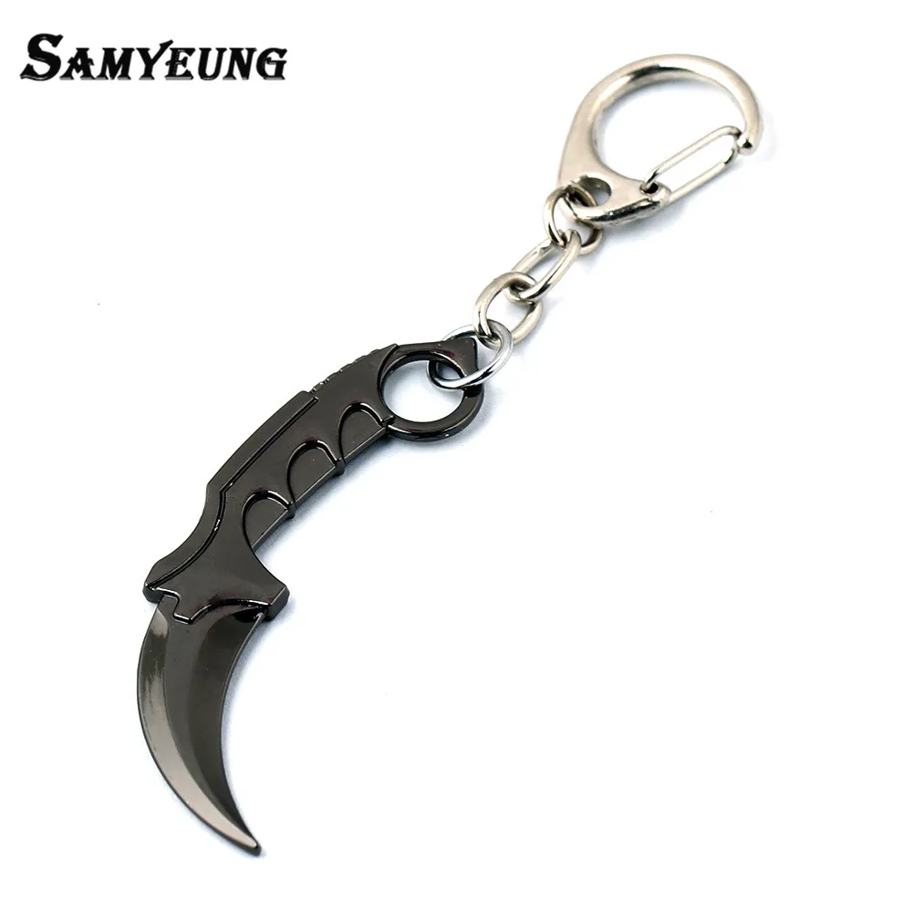 

Samyeung 2017 CS GO Men KeyChains for Male Karambit Friendship Key Chain Weapon CSGO M9 Key Holder Keyring Porte Clef Chaveiro