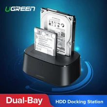 Ugreen HDD док-станция SATA к USB 3,0 адаптер для 2,5 3,5 SSD диск Корпус HD коробка док-станция корпус жесткого диска док-станция