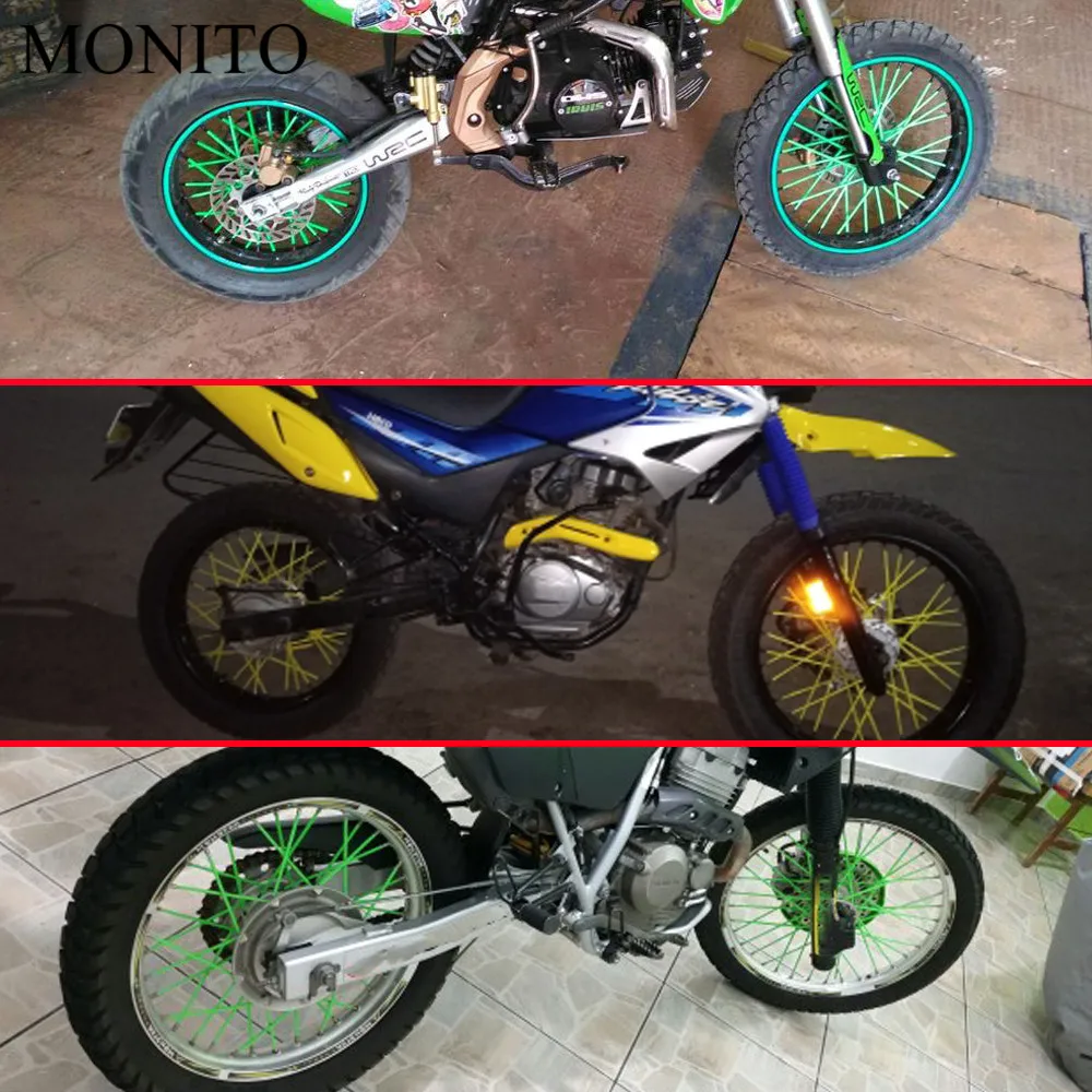 Кожаные чехлы протектор спиц на обод мотоцикла для SUZUKI DRZ400 DRZ 400 R/E/S/SM DR250 DR 250 KTM