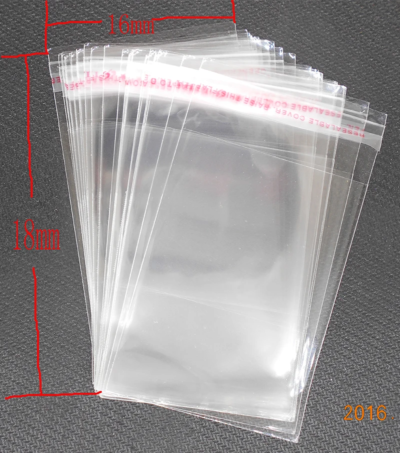 Pouches 50pcs 16*18cm Clear Resealable Cellophane/BOPP/Poly Bags