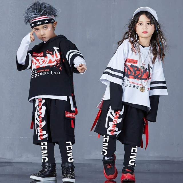 Jazz Dance Costume Kids Hip Hop Clothing Girls Street Dancing Outfit Top  And Pants #Kids, #Hip, #Hop | Hip hop outfits, Dance outfits, Teen fashion  outfits