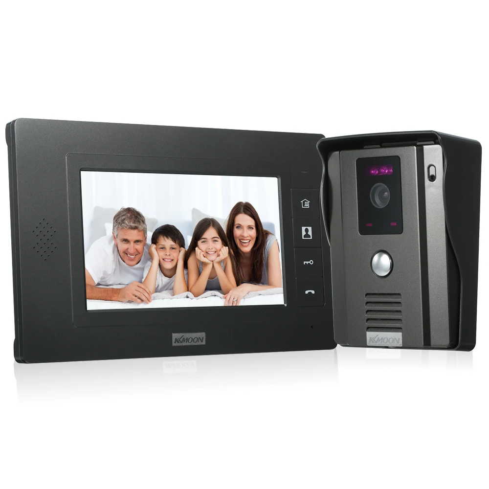 7inch 800*480 LCD Video Door Bell Monitor Infrared Camera Video Intercom System