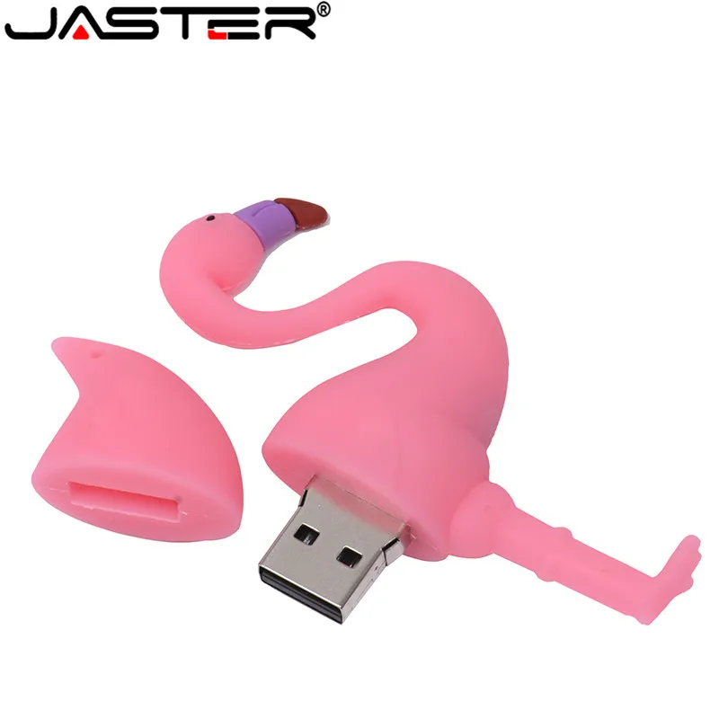 USB флеш накопитель JASTER с изображением животных фламинго силикагель 2 0 4 ГБ/8 ГБ/16