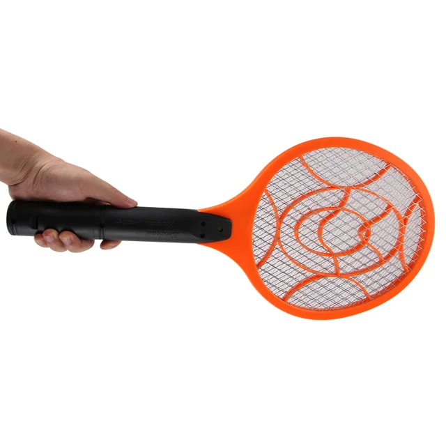 3 Layers Net Dry Cell Hand Racket Electric Swatter Home Garden Pest Control Insect Bug Bat Wasp Zapper Fly Mosquito Killer