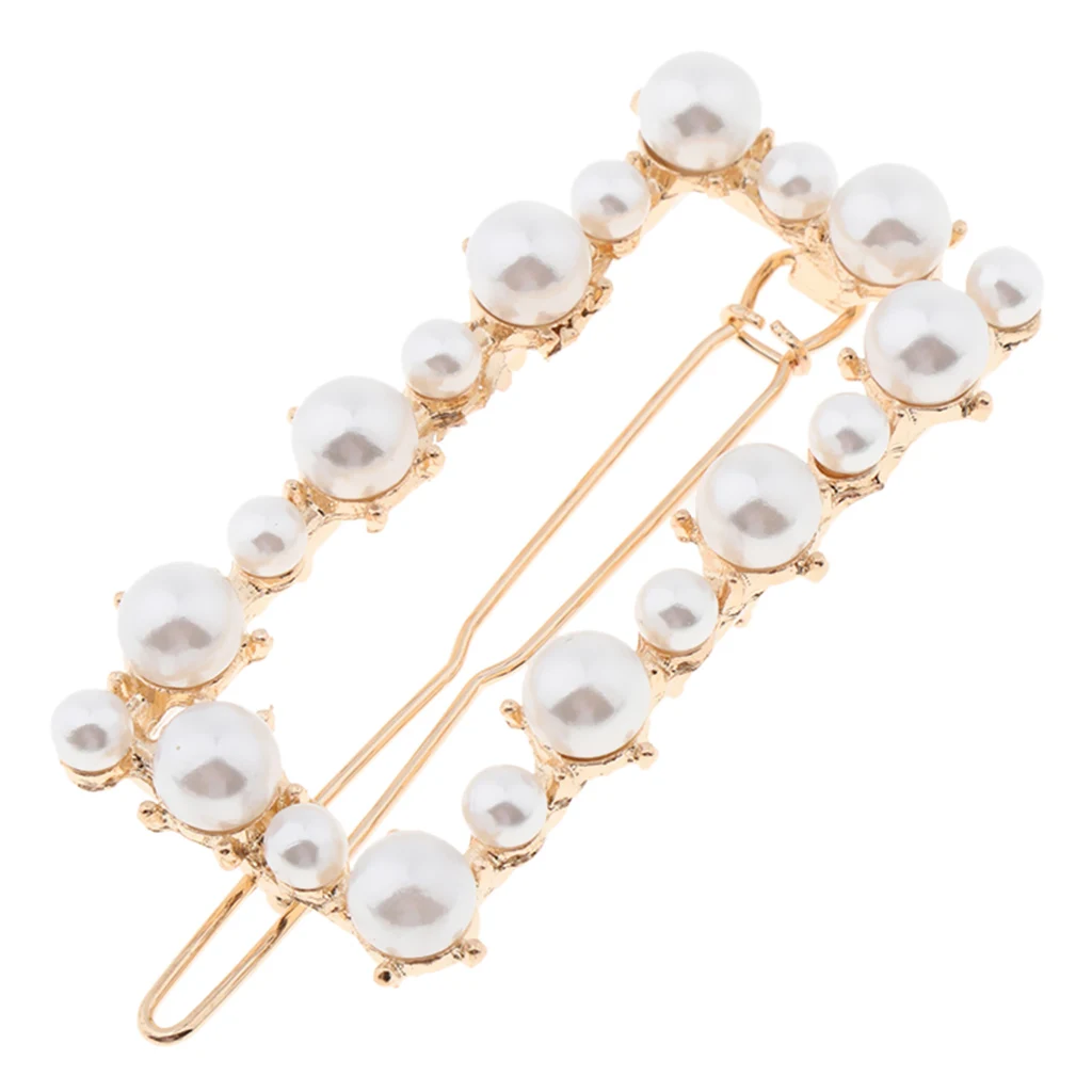 Artificial Pearls Metal Hair Clip Clamp Hairpins Headpiece Hair Accessories - 5 Exquisite Styles to Choose