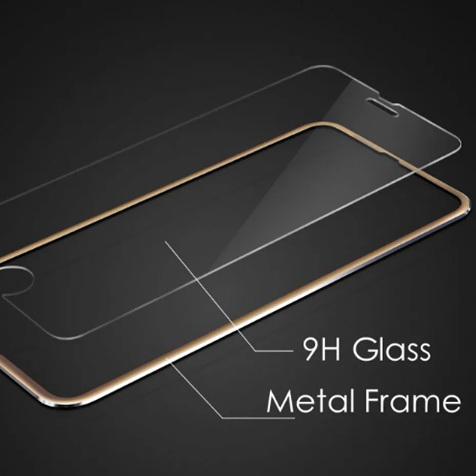 Защитное стекло для iphone 7 8 6 6s xr x xs Max 3d алюминиевое iPhone 5s se plus|Защитные стёкла и