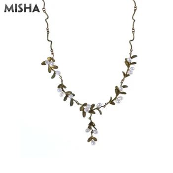 

MISHA Necklace For Women Trendy Jewelry Necklaces Pendants High Quality Pearl Necklace collares de moda Birthday Gifts 2175