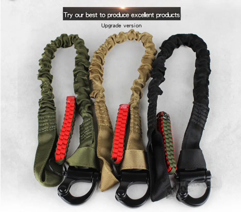 

Upgrade Multi functional CS Safety Lanyard Strap Rope Tactical Protective Sling Safety Line Climbing Rope For Outdoor Activities