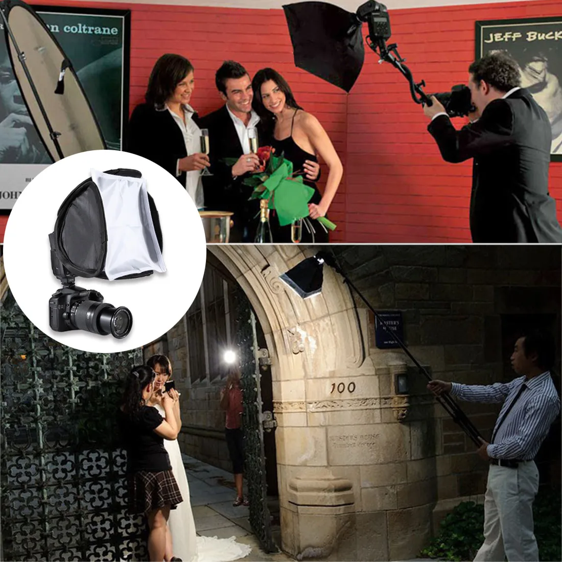 

9inch/23cm Portable Versatile Professional Softbox Kit for Flash Speedlite light weight Nylon pvc Drop Shipping