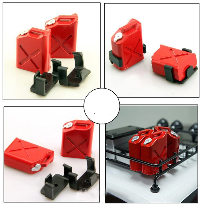 6PCs Mini Fuel Tank Oil Tank Gasoline Tank Container RC Tool