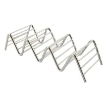 Держатели Тако из нержавеющей стали в форме волны Мексиканская стойка для еды 3-4 Твердые Чехлы стойка для блинов подставка вмещает ZA5821