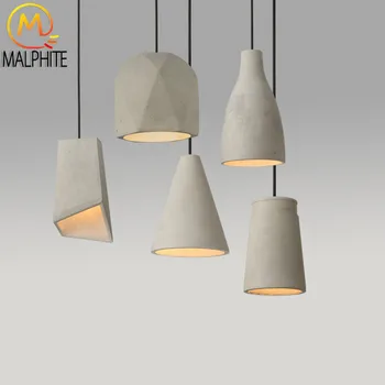 

Nordic LED Pendant Lamp Lighting Cement Pendant Lights Living Room Bedroom Decoration Hanging Lamp Kitchen Fixtures Home Decor