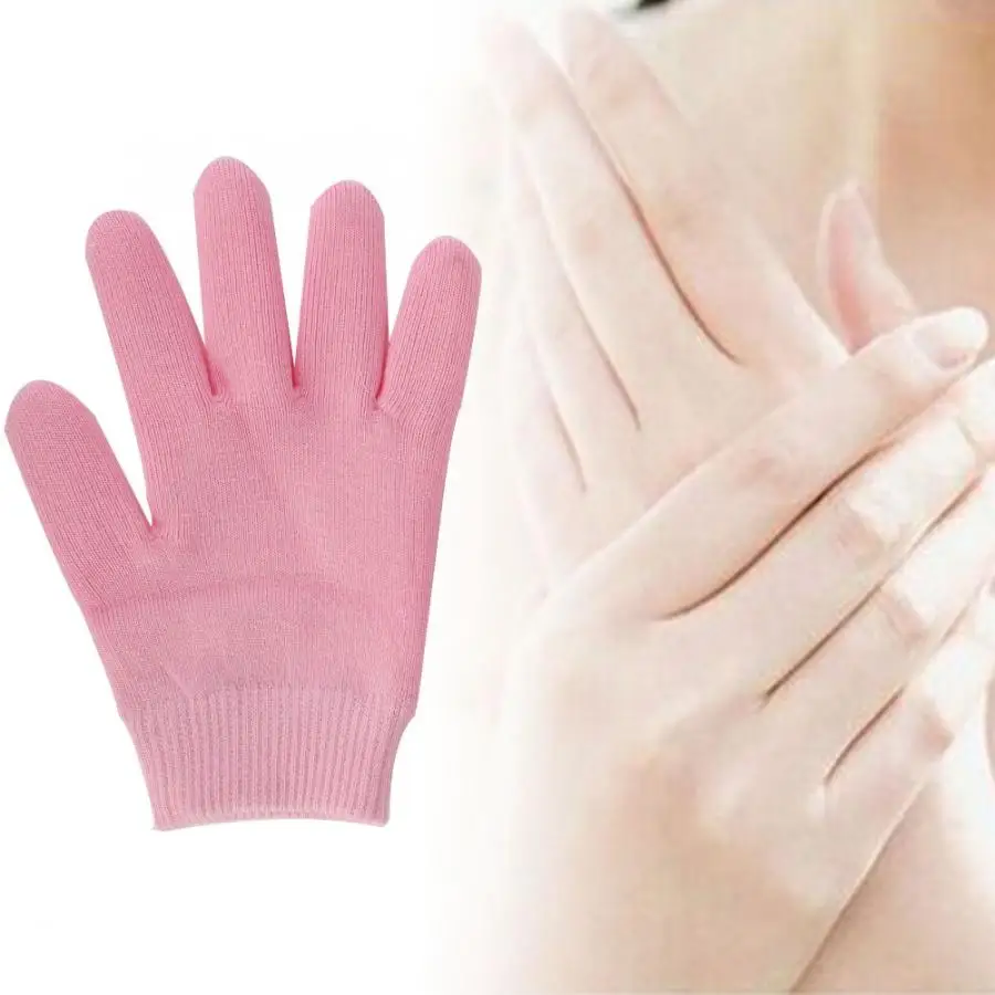 1 pair Spa Essential Oil Gel Gloves Whitening Exfoliating Moisturizing Treatment Hands Care