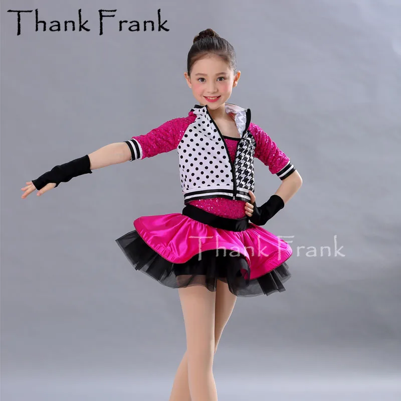 

2-Piece Jazz Dance Costumes For Girls Kids Cool Modern Dance Dress Sexy Rave Outfits For Woman Cheerleader Dresses Costumes C542