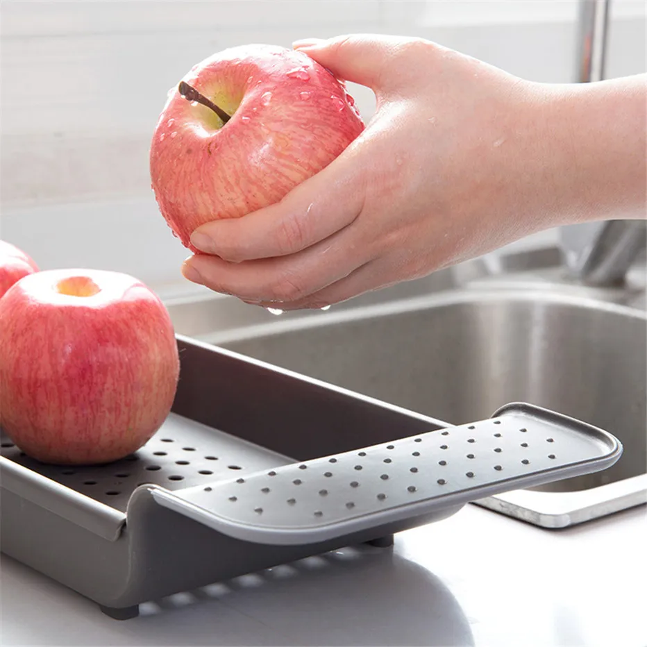 Bathtub Storage Rack Bath Tray Shelf Bathroom Tools Makeup Organizer Shower Tub Plastic Kitchen Sink Drain Holder5