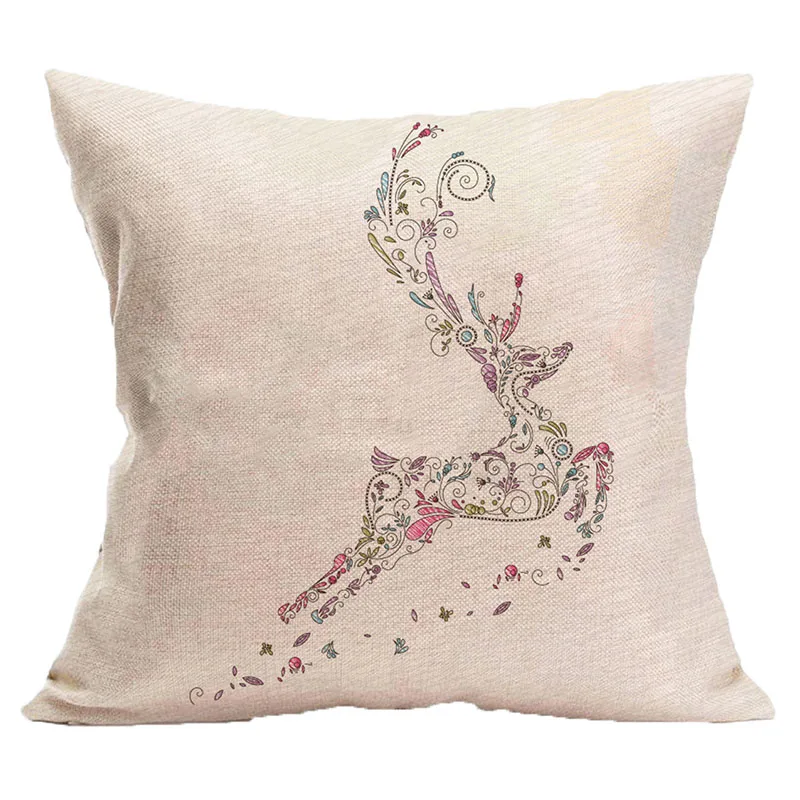 الأيائل نمط وسادة غطاء القطن الكتان رمي غطاء وسادة 45x45 سنتيمتر مربع وسادة القضية ديكور مكتب مقعد السيارة أريكة ديكور المنزل الأيائل نمط وسادة غطاء القطن الكتان رمي غطاء وسادة 45x45 سنتيمتر مربع وسادة القضية ديكور مكتب مقعد السيارة أريكة ديكور المنزل