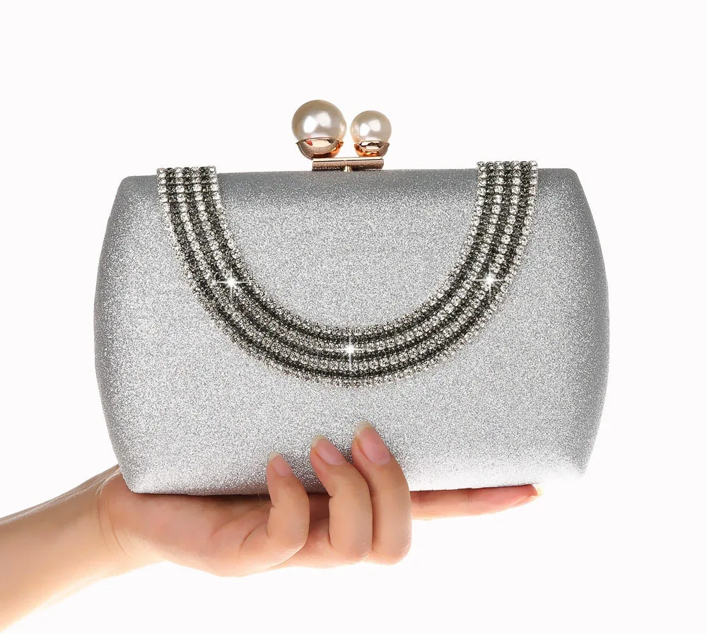 Luxy Moon Evening Bag Clutch Holding Front View