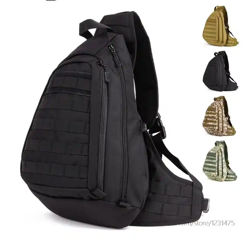 45cm Outdoor Tactical Military Single Strap Backpack Shoulder Chest Bag Cycling Sports Holding 14 Laptop A3104