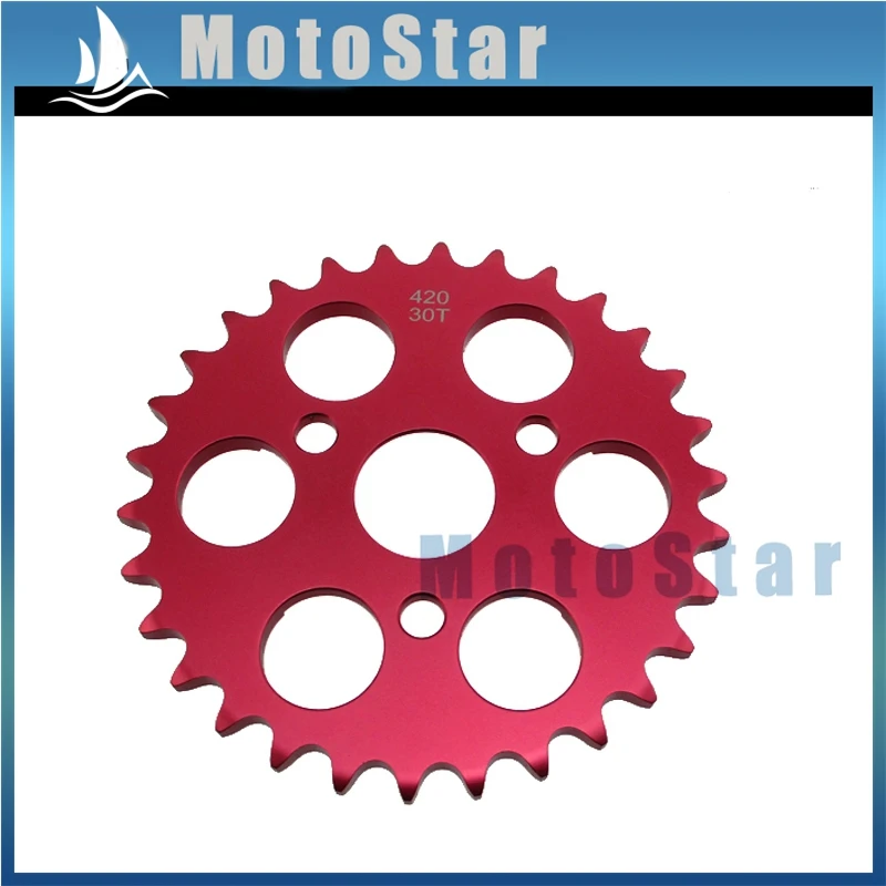 Красная CNC 420 30 зубчатая задняя цепная Звездочка для Honda Z50A Z50 Z50R Z50J Bike | Автомобили
