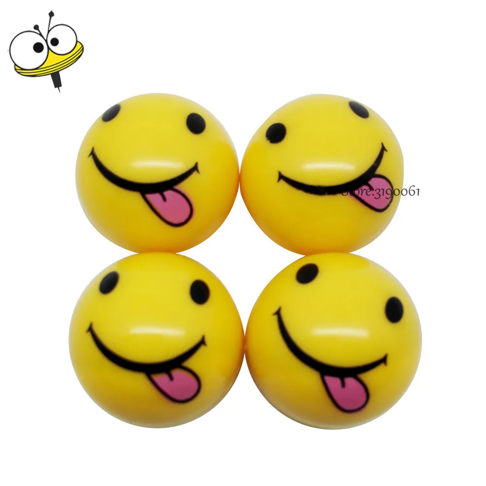 Car Styling Wheel Tire Valve Caps Rims For Emoji Logo For Forfour
