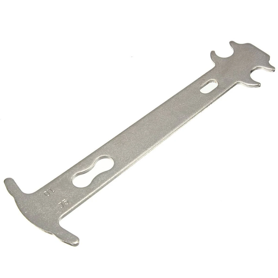 

Bike chain ruler for measuring chain wear degree