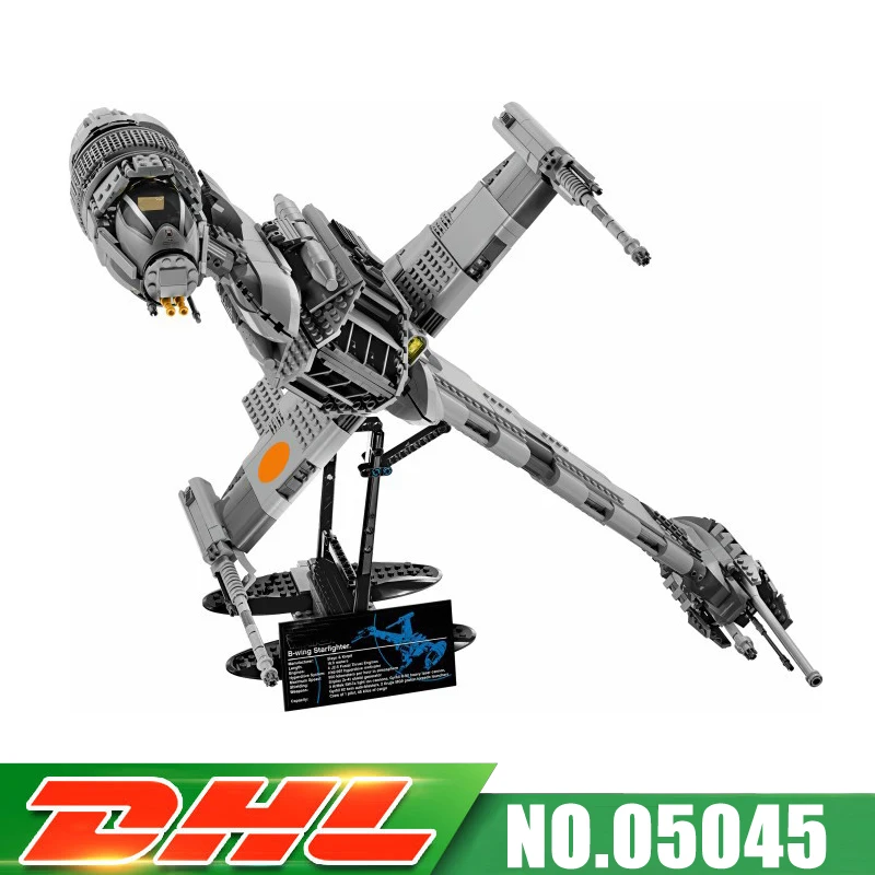 

More Stock Lepin 05045 New 1487Pcs Genuine UCS Series The B-wing Starfighter Building Blocks Bricks Educational Toys 10227