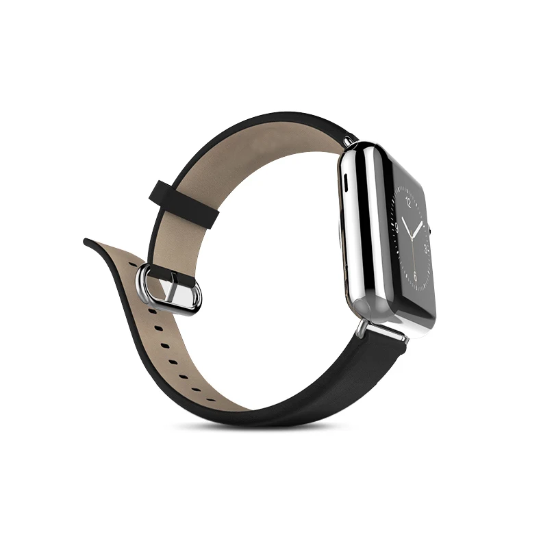 Кожаный ремешок для apple watch band pulseira apple watch 4 3 5 band 44 мм/40 мм 42 мм/38 мм correa iwatch band классический браслет